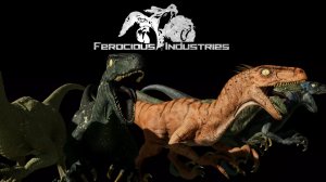 Asset Unity - PBR Velociraptors (Предварительный просмотр PBR Velociraptor Unity)