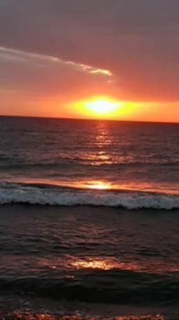 Вечерний берег в Избербаше