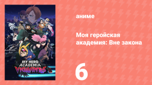Моя геройская академия: Вне закона 6 серия (аниме-сериал, 2025)