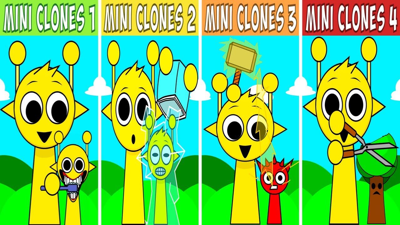 ВСЕ ПЕРСОНЫ 🎧 ИЗ SPRUNKI PHASE 1: МИНИ-КЛОНЫ 🔬💥 ЖГУТ ХАОСОМ 🔥🎶👹💥🎧💥🎶🔥👑 смотреть онлайн