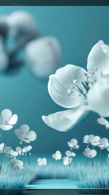 Белые цветы. Облака. смотреть онлайн