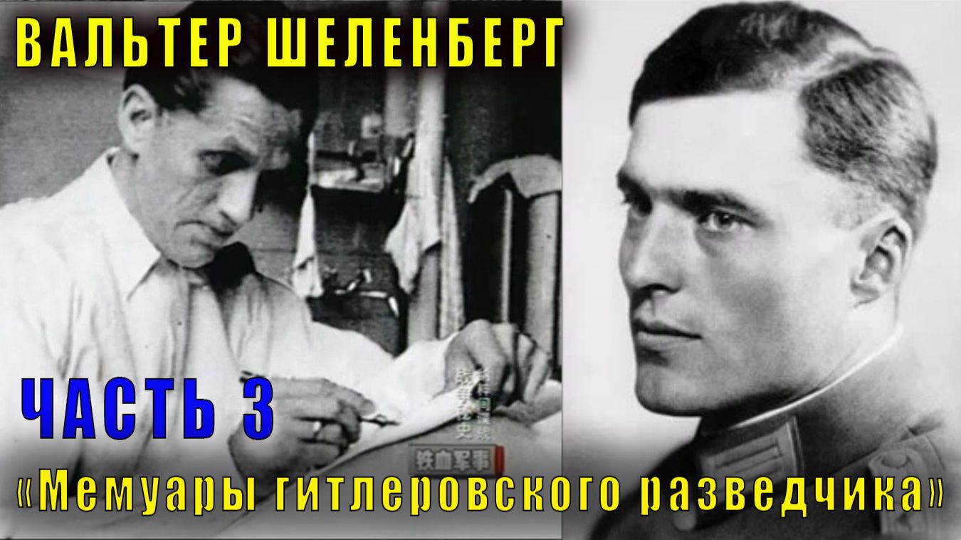 Вальтер Шеленберг "Мемуары гитлеровского разведчика" (часть 3)