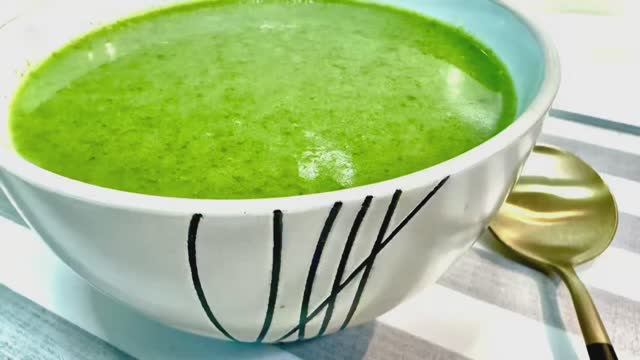 Полезный суп-пюре из шпината!