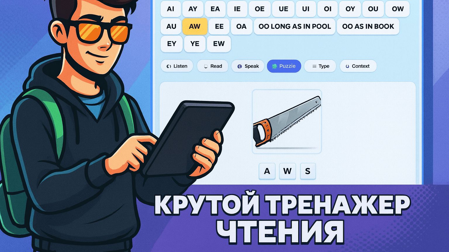 Научи(сь) читать английские слова смотреть онлайн