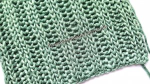 Замечательный вариант патентной резинки 2 на 2 ⭐️ Для вязания свитера, шарфа