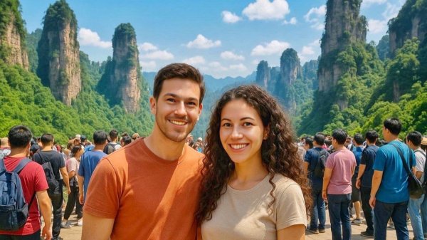 КИТАЙ ГОРЫ АВАТАР. ПОПАЛИ В БУДУЩЕЕ. ТАКОГО МЫ НЕ ОЖИДАЛИ