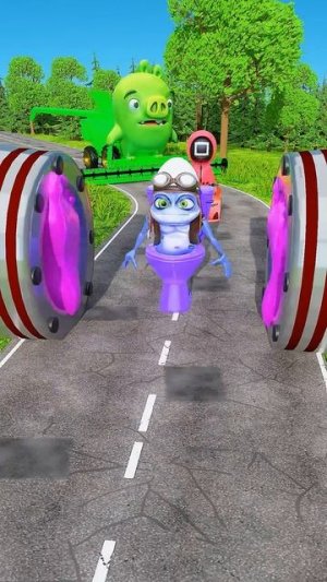 Нелепые машины и сумасшедшие машины против огромных ног Таноса в BeamNG.drive