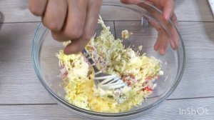 Закуска и подача КРАБОВОГО салата!