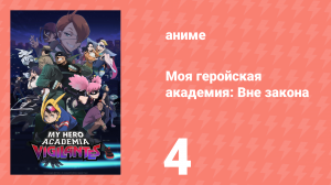 Моя геройская академия: Вне закона 4 серия (аниме-сериал, 2025)