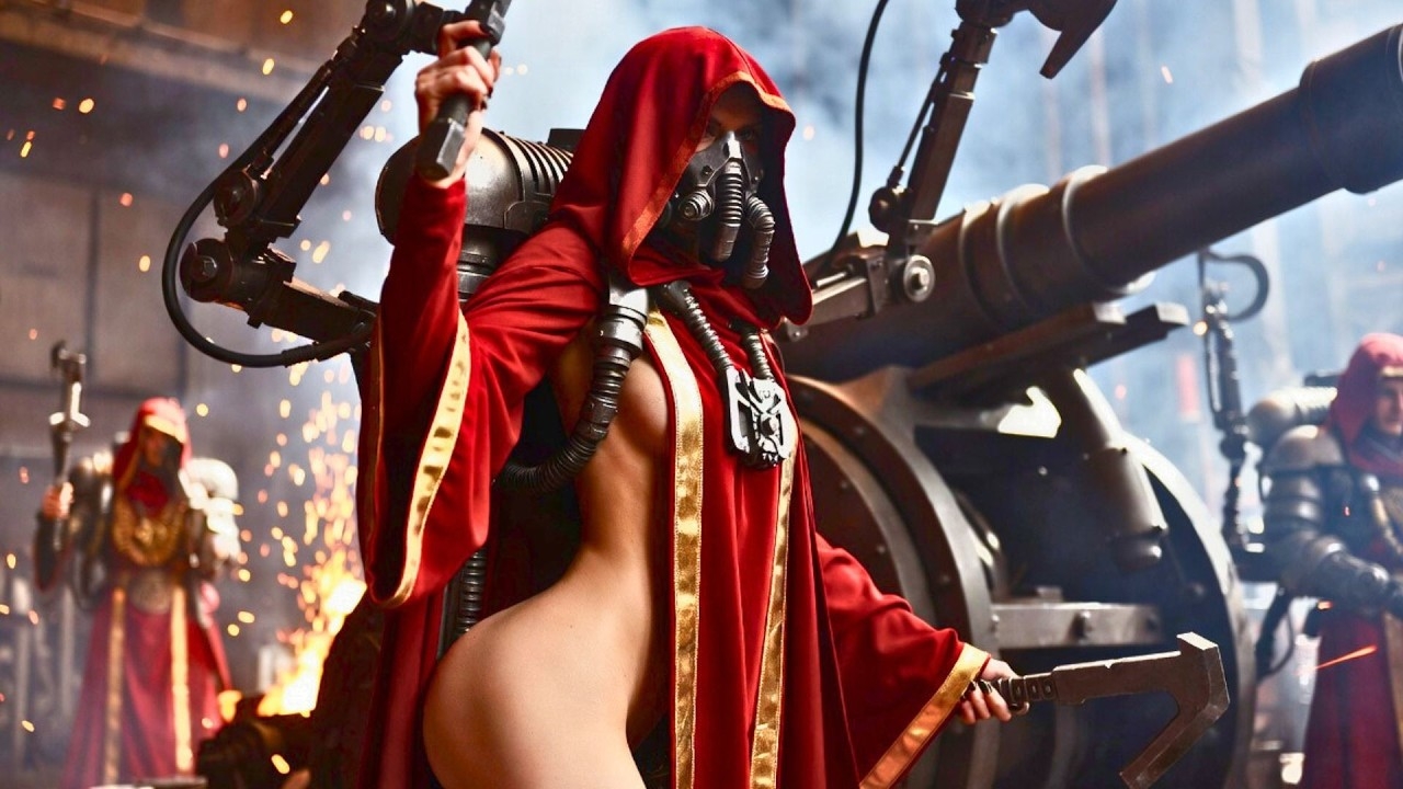 Cult of the Crimson Tech-Priestesses | Adeptus Mechanicus Ritual Vibe Clip | Adeptus Cinematica смотреть онлайн