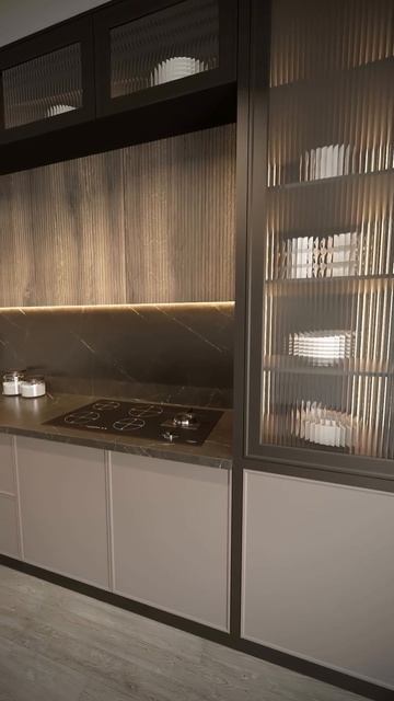 Проект современной, стильной кухни с фасадами Deffo