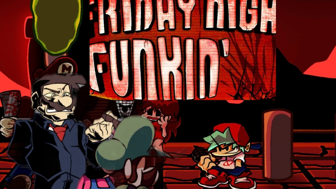 Mario's Madness весь мод с переводом (не всех фраз) FNF MOD