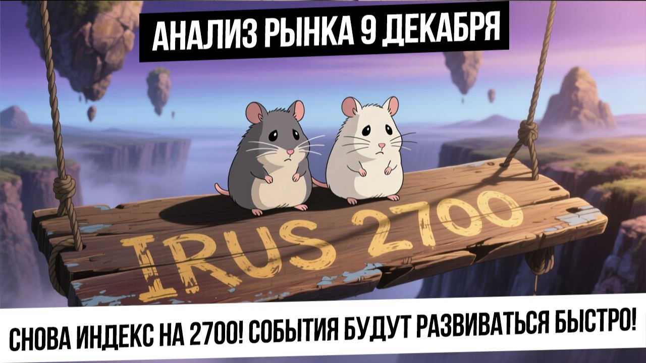 Анализ рынка 9 декабря. Удержим ли 2700 по индексу? Отскок по валюте! Газ пойдет на перехай? смотреть онлайн