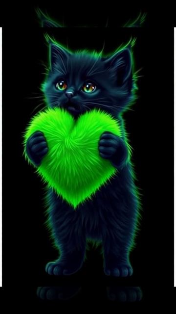 Футаж. Котенок. Сердце. смотреть онлайн