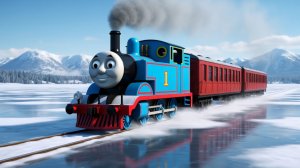 Паровозик Томас готовится к Новому Году.