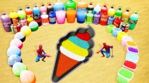 Мультики для детей и малышей. Эксперименты разноцветное Мороженое и шарики Орбиз. Мультики онлайн.