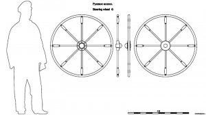 Штурвал G. Чертёж. Steering wheel G. Drawings.
