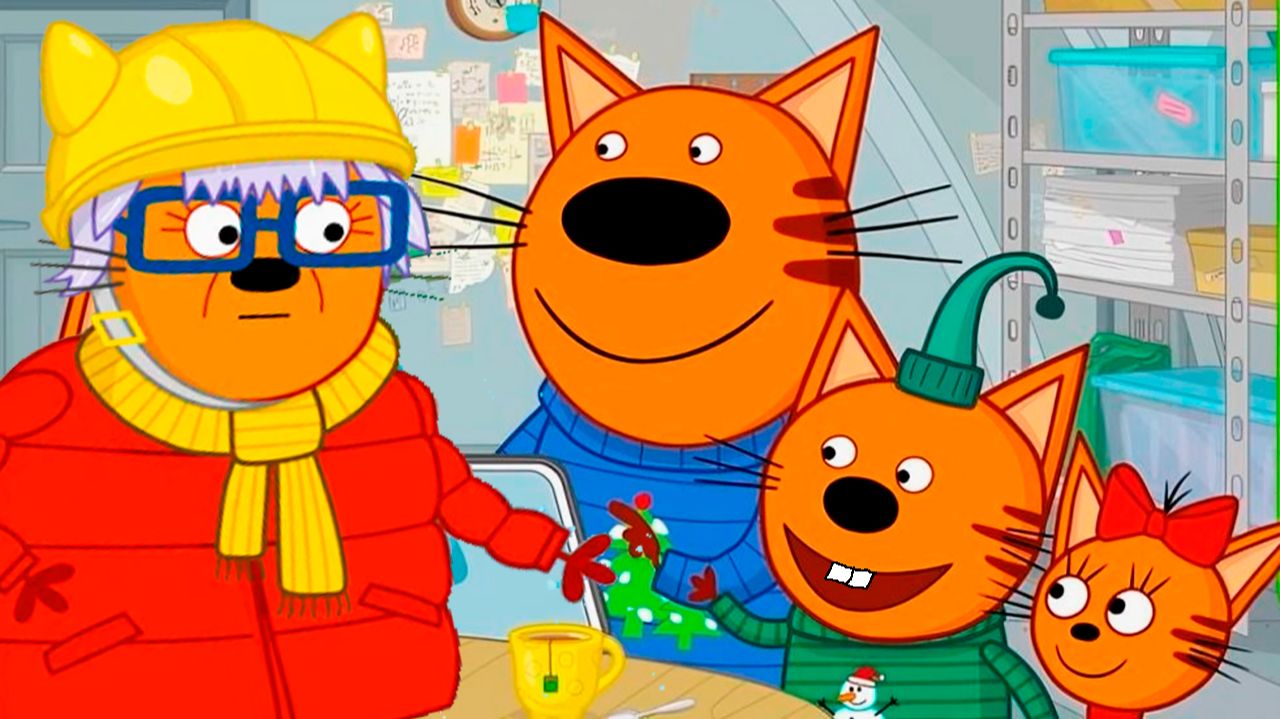 ТРИ КОТА НА ЗИМНИХ КАНИКУЛАХ - МУЛЬТИКИ ТРИ КОТА смотреть онлайн