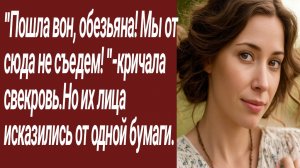 Истории для Вас/«Пошла вон, обезьяна! Мы от сюда не съедем! «-кричала свекровь... /Жизненные истории