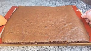 🍫 Пластовой бисквит для рулетов и нарезных пирожных (30х40 см) ✨ Тонкий, эластичный, без трещин!
