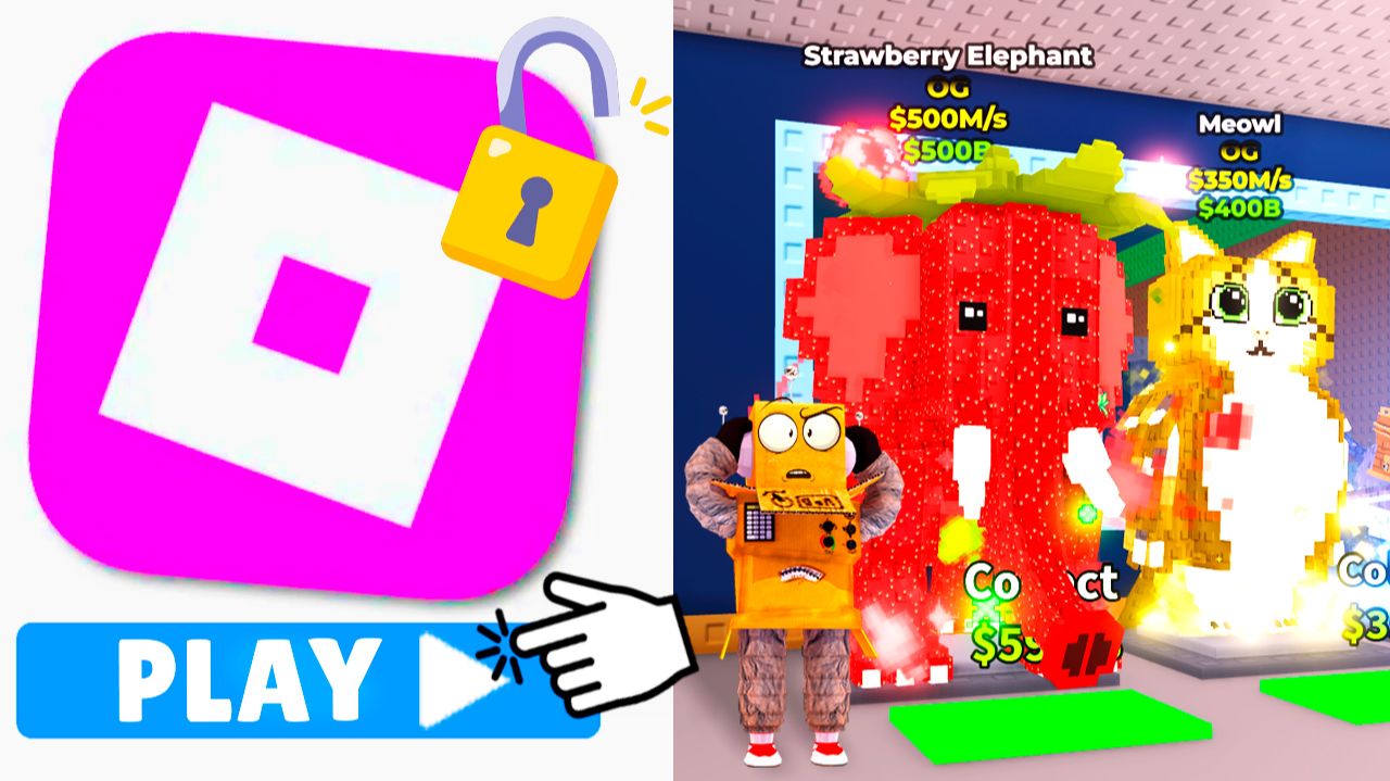 Я НАШЕЛ НОВЫЙ РОБЛОКС И ПОЛУЧИЛ STRAWBERRY ELEPHANT в Steal a Brainrot смотреть онлайн