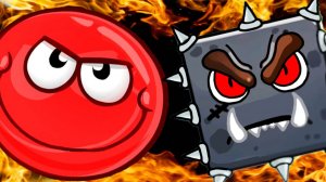 Новый КРАСНЫЙ ШАРИК против ЧЕРНЫХ КВАДРАТОВ #4 игра Red Ball Jump на канале Мистер Игрушкин