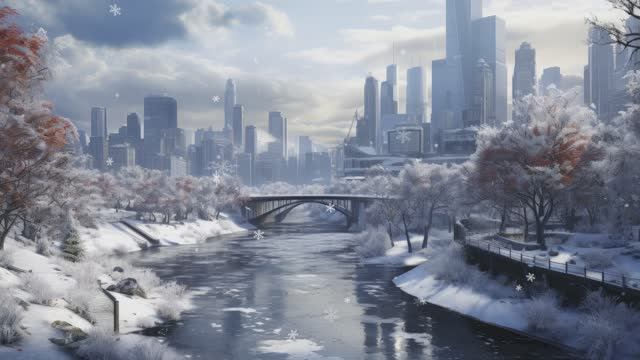 Снег 4K для Монтажа | Футаж Снегопада Без Водяных | Скачать Бесплатно за 10 сек смотреть онлайн