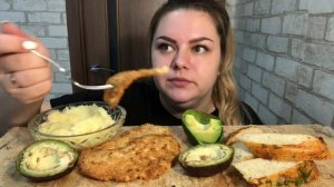 🍳🍑🦐🥔🍫🥒🌈😋МУКБАНГ ASMR