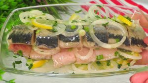 Готовлю сразу 2 порции! Самый быстрый засол селедки!