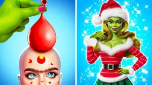 🎄 От ботаника к красавице Гринч ✨ Рождественское преображение!