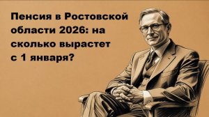 Пенсия в Ростовской области в 2026 году: на сколько вырастет с 1 января?