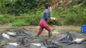 Девушка купила пруд и спустила ради рыбалки.