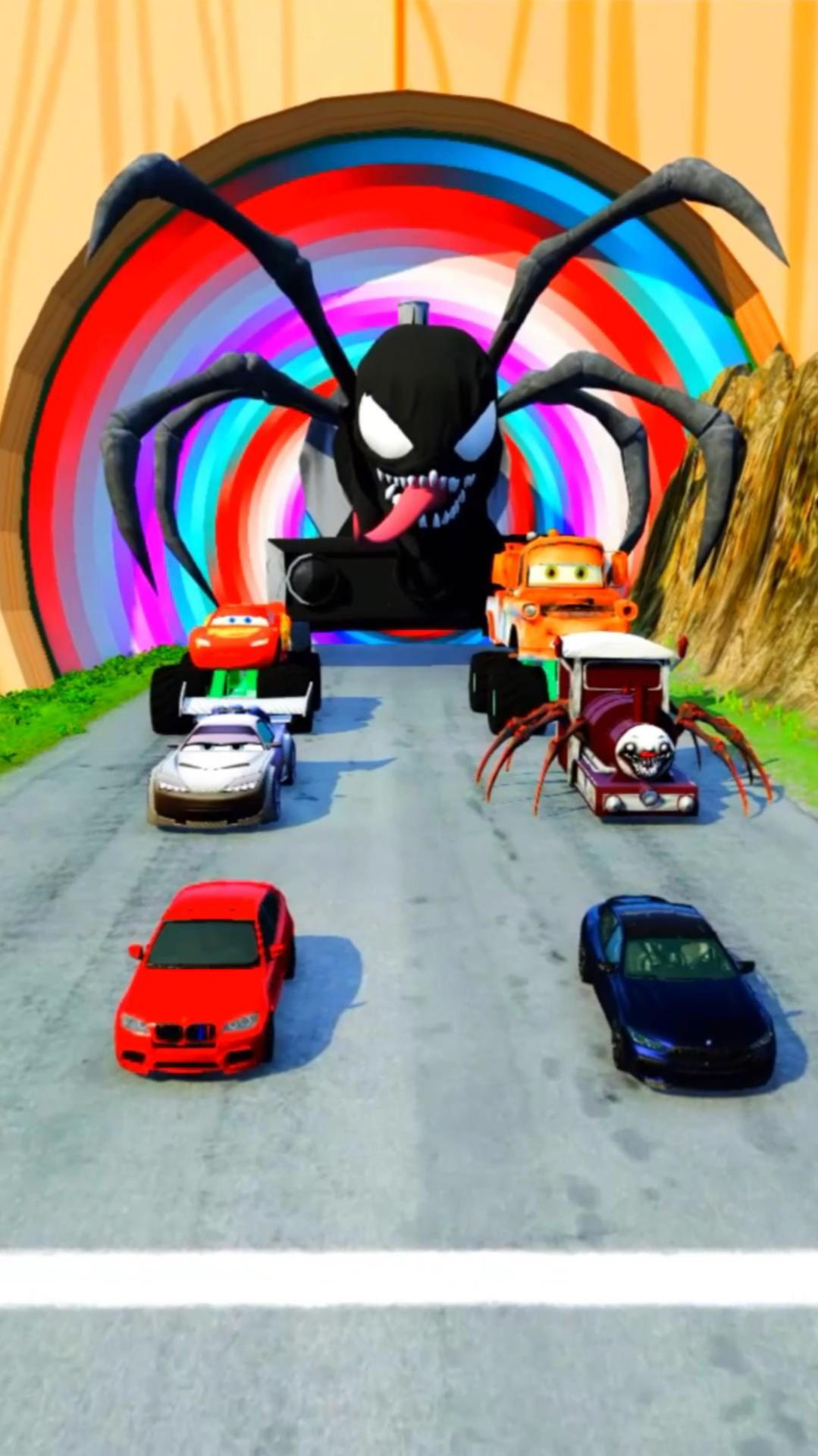 Машинки против портала | BeamNG.drive смотреть онлайн