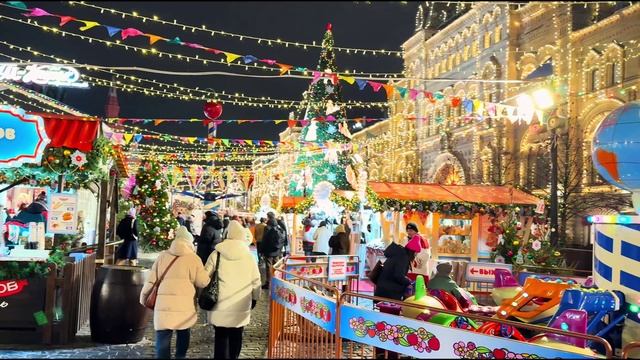 ✨Москва 2026 раннее новогоднее волшебство атмосферная ночная прогулка🎄🌃 смотреть онлайн