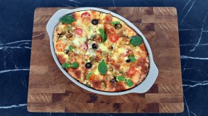 Пирог «Прованс» с курицей, оливками и сыром