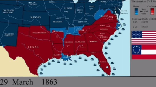 Гражданская война в США (1861-1865) смотреть онлайн