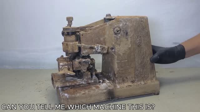 Реставрация старого ржавого станка для копрованния ключей смотреть онлайн
