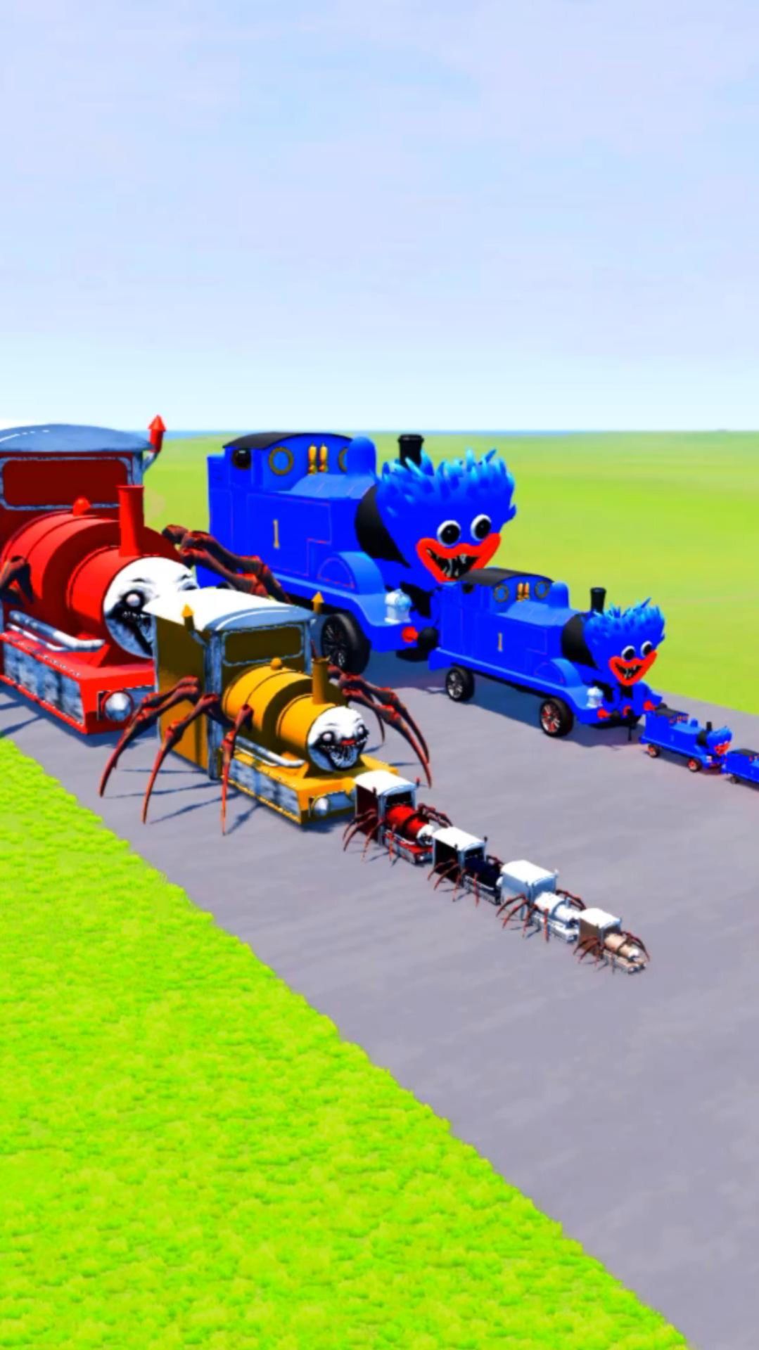 Тачки против поездов | BeamNG.drive смотреть онлайн