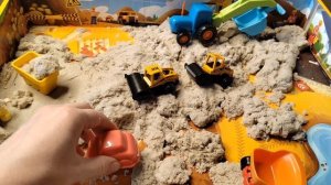 Синий трактор и машинки строят замок для принцессы. Часть 2