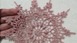 Рельефная салфетка крючком, полный расклад с нуля. Часть 1-я. Мастер-класс 💐💐💐