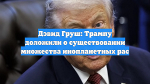 Дэвид Груш: Трампу доложили о существовании множества инопланетных рас