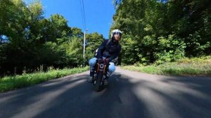 Когда то в 2024 году на элекромоторе Inmotion V13 Challenger.