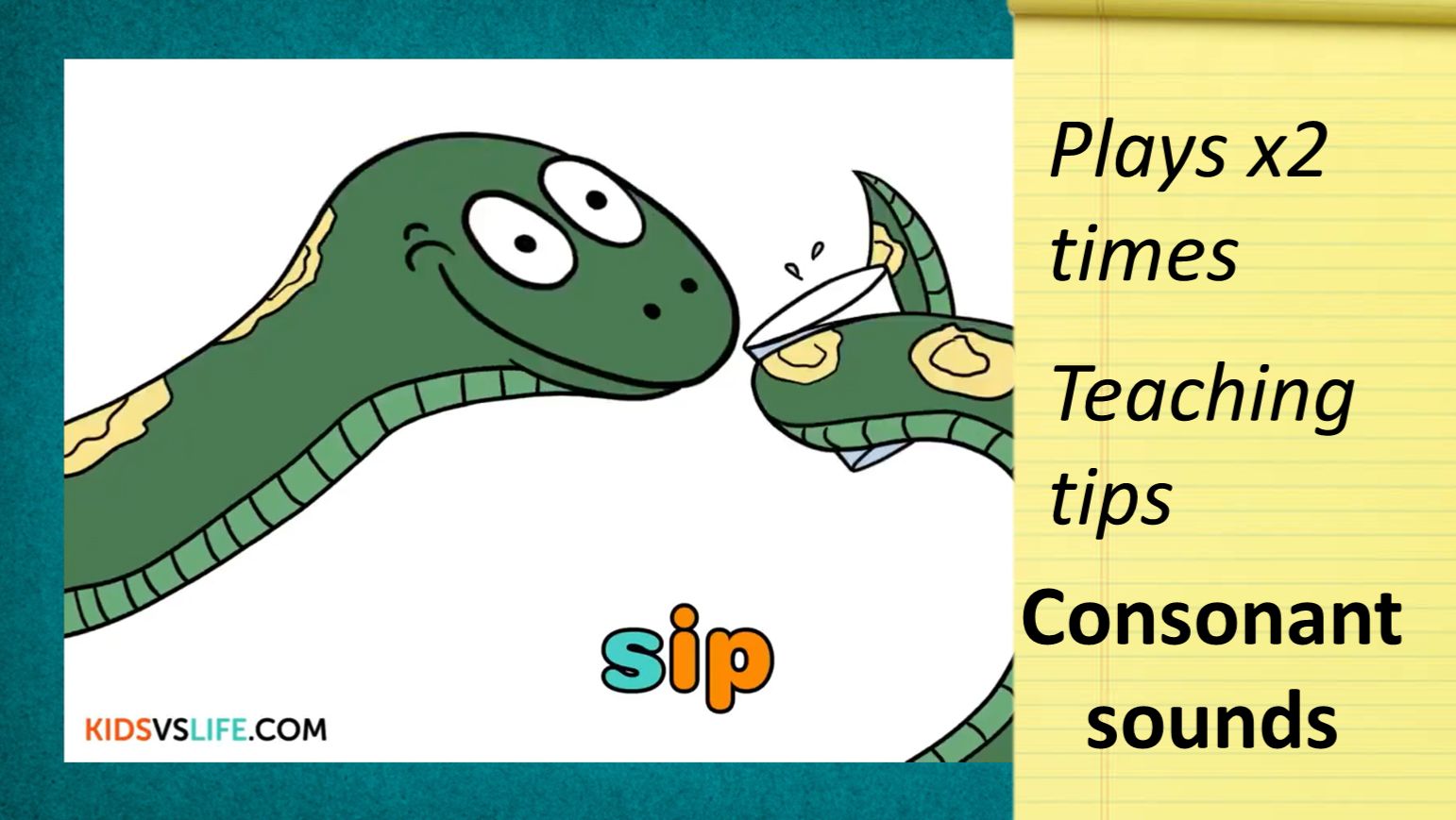 Kids Vs Phonics S + Teaching Tips || Set 2: Consonant Sounds
