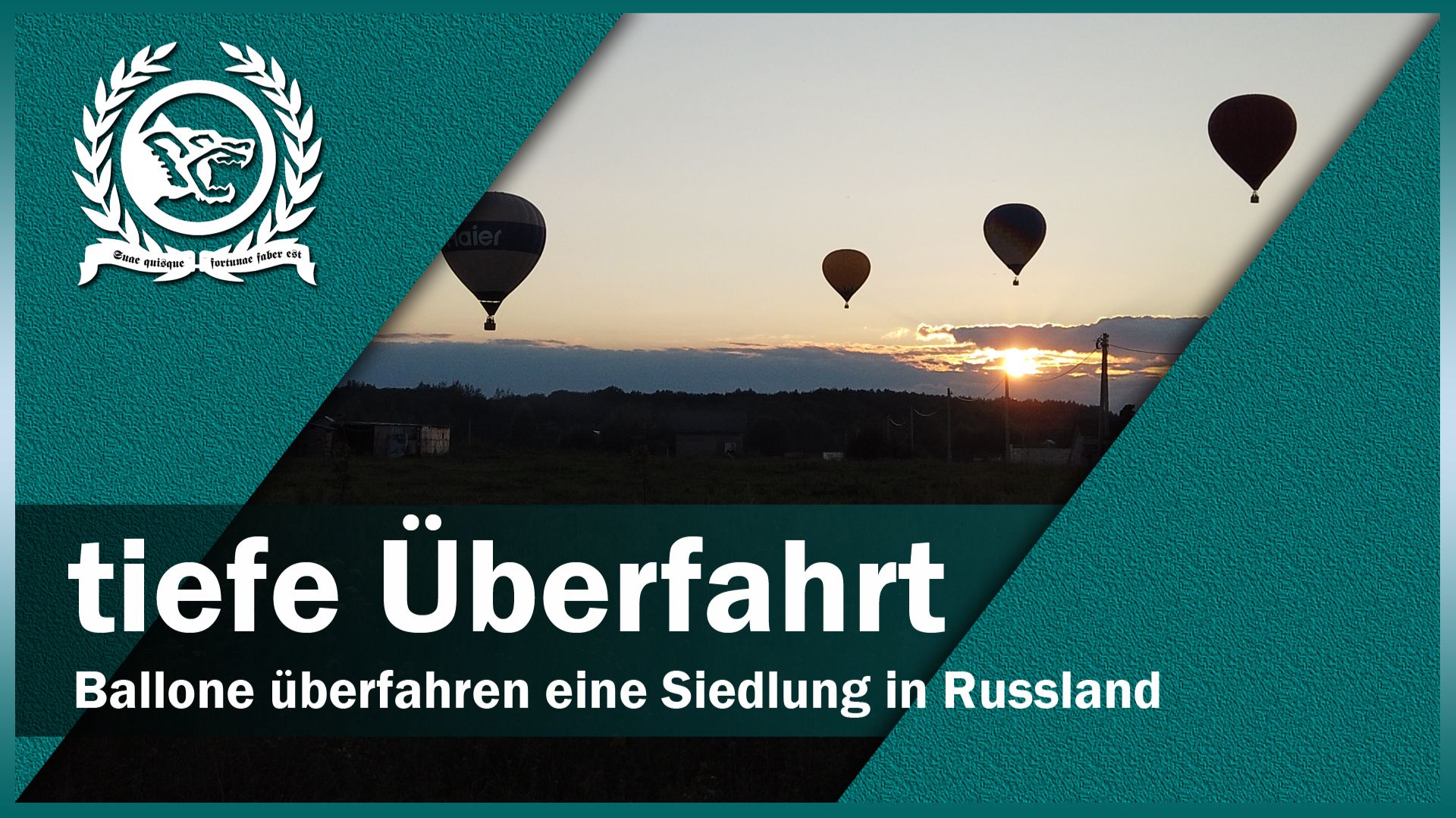 Ballone über Siedlung Bei Pereslavl Zallessky