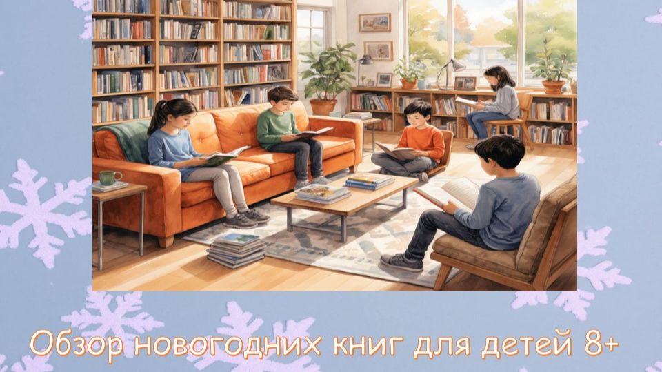 Обзор новогодних книг для детей (8+) смотреть онлайн
