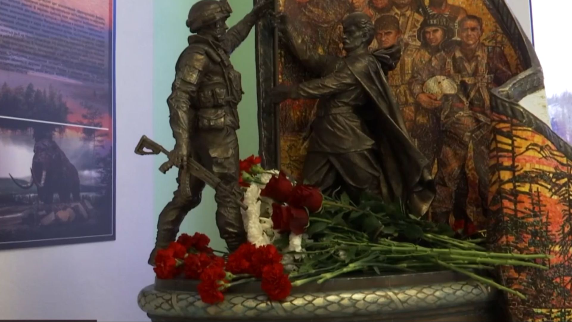 В школе №1 поселка Палатка открыли копию монумента «Достойные предков» смотреть онлайн