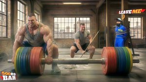 Уборщик Анатолий снова стебется над качками в спортзале