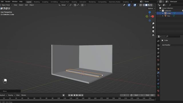 Моделирование комнаты в блендер