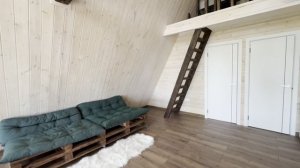 Каркасный дом афрейм 83 м² на участке 840 м²
