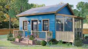 Идеальный дом 6x6 м (36 м²) с ДВУМЯ верандами! Как в нем уместилось всё для жизни?